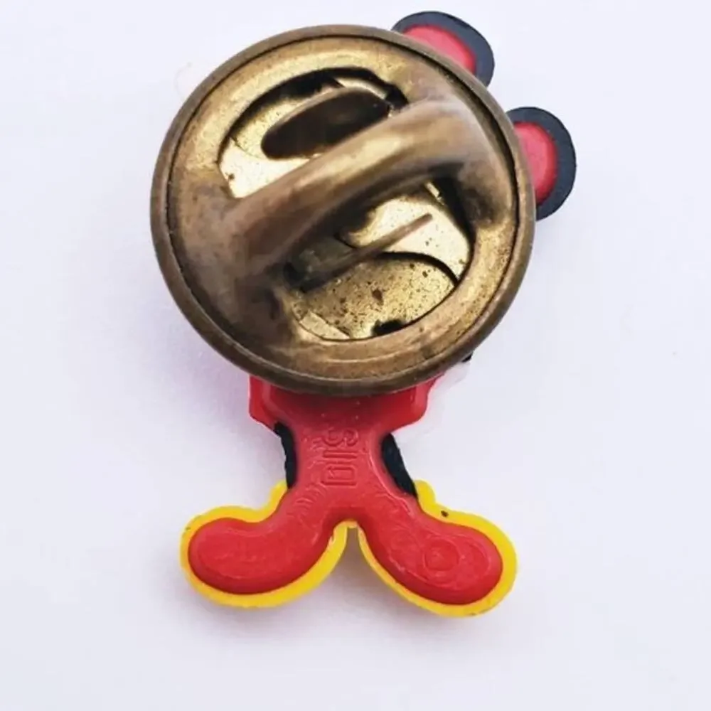 Disney Mickey Waving 3-D Small Pin Red/Yellow/White